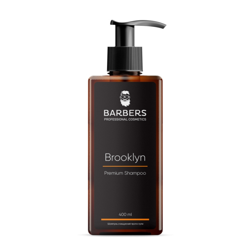 Шампунь против перхоти для мужчин Barbers Bruklyn, 400 мл